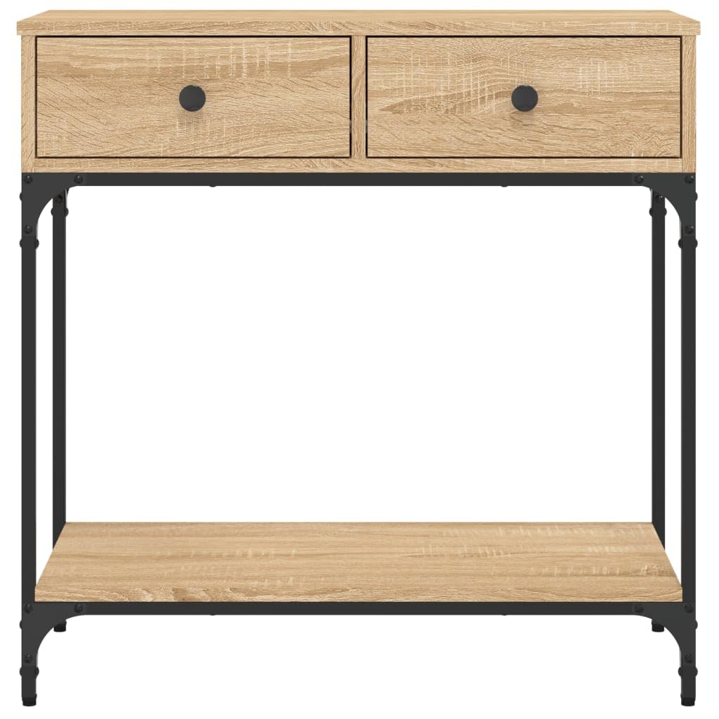 vidaXL Tavolino Consolle Rovere Sonoma 75x34,5x75cm Legno Multistrato, tavolino da Divano, tavolino da corridoio, tavolino consolle da Soggiorno