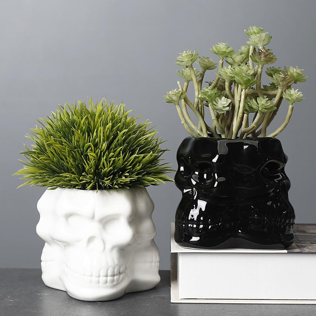 Vasi Per Piante Da Giardino Per Interni All'aperto Vasi da fiori personalizzati in porcellana bianca, vasi succulenti in ceramica semplici e moderni, ornamenti artistici for la casa Fioriere Con Fori