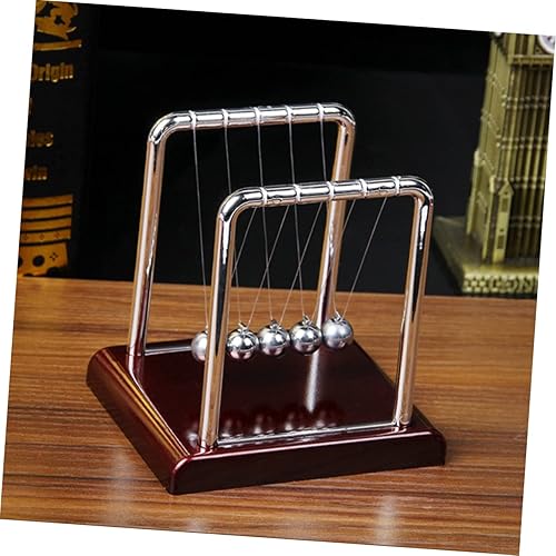 Miniatura 2 de Toyvian Balanceo Escritorio Decoración Balance Escritorio Juguete Balanceo Péndulo Balance Newtons Cuna Péndulo Balance Física Juguete Acero Física
