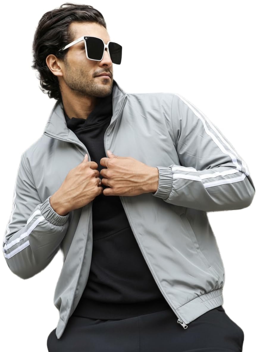 Grey Bomber jacket,Jacket For Men.58-image-22