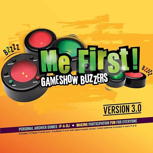 Miniatura 2 de Trainers Warehouse Zumbadores inalámbricos para juegos Me First v.3, ideales para la formación de equipos y fines educativos