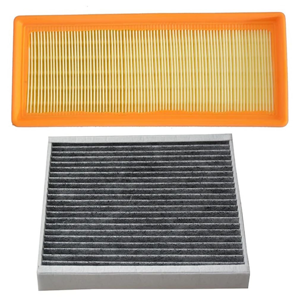Filtr Powietrza Kabinowego dla Mercedes Benz Smart Fortwo 2008-2014, 21,4x21,4x2,6cm 2 szt. Filtr powietrza samochodowego Filtr kabinowy A0010940301/CUK2132