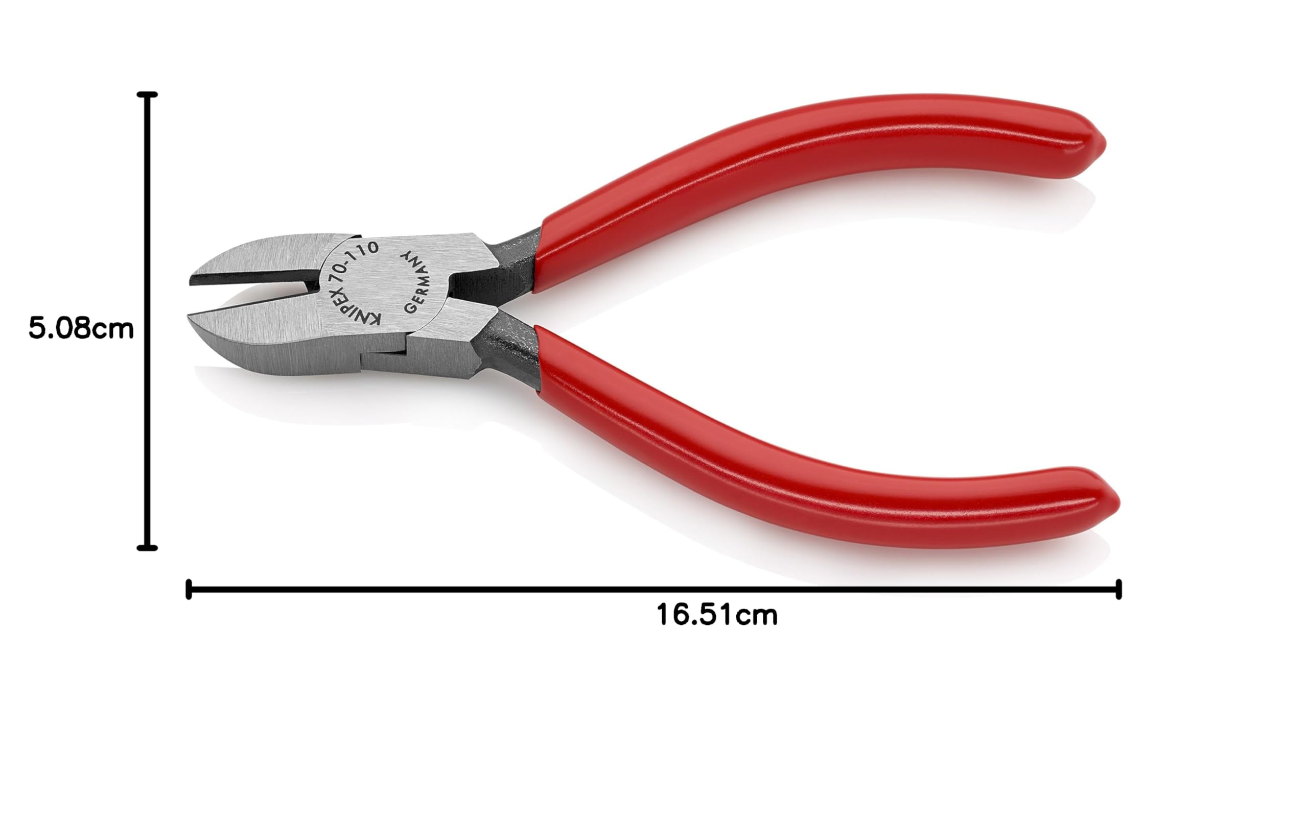 Knipex 70 01 110 alicate - Alicates (Diagonal-cutting, Acero, De plástico, Rojo)