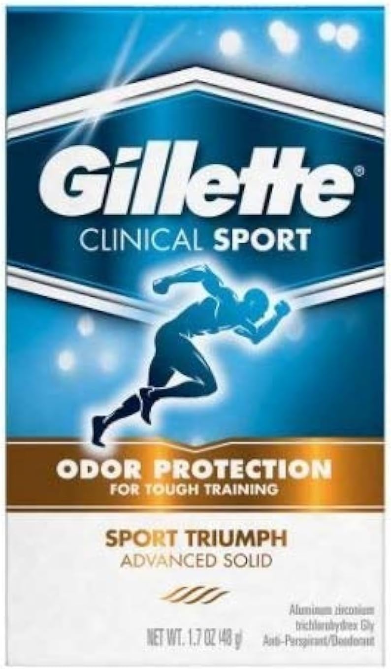 Gillette Advance Solid Sport Triumph Antiperspirant and Deodorant, 1.7 Ounce - 12 per case.
