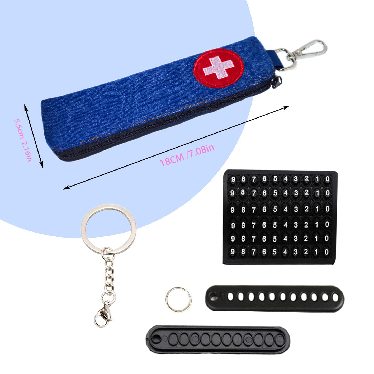 Epipen Medical Carrying Case, Shock Absorbing Travel Medication Organizer, Emergency Medical Bag for 1 EpiPens - Image 4