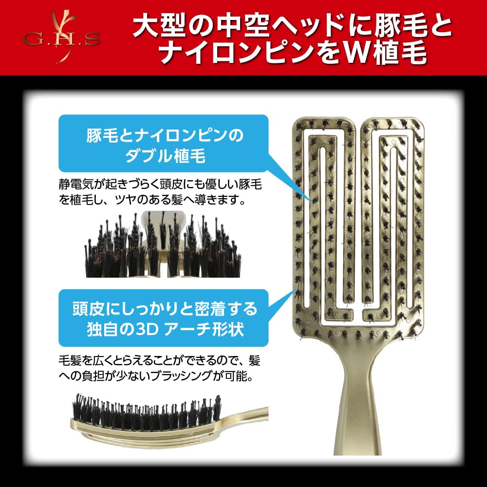 Amazon | G.H.S(ジーエイチエス）シャイニングコントロールブラシ