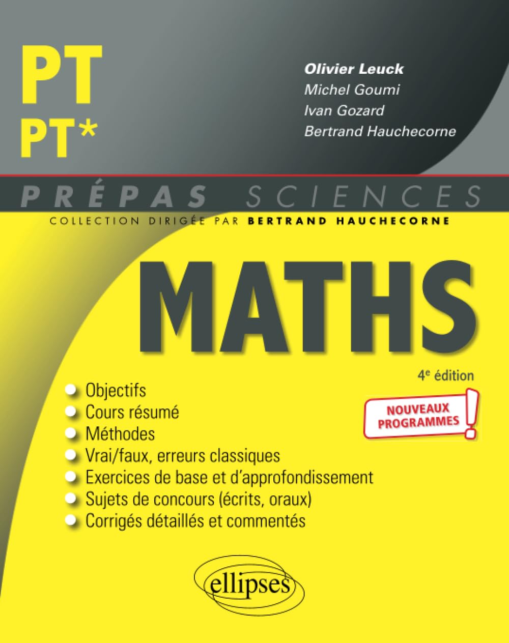 Mathématiques PT/PT* - Programme 2022