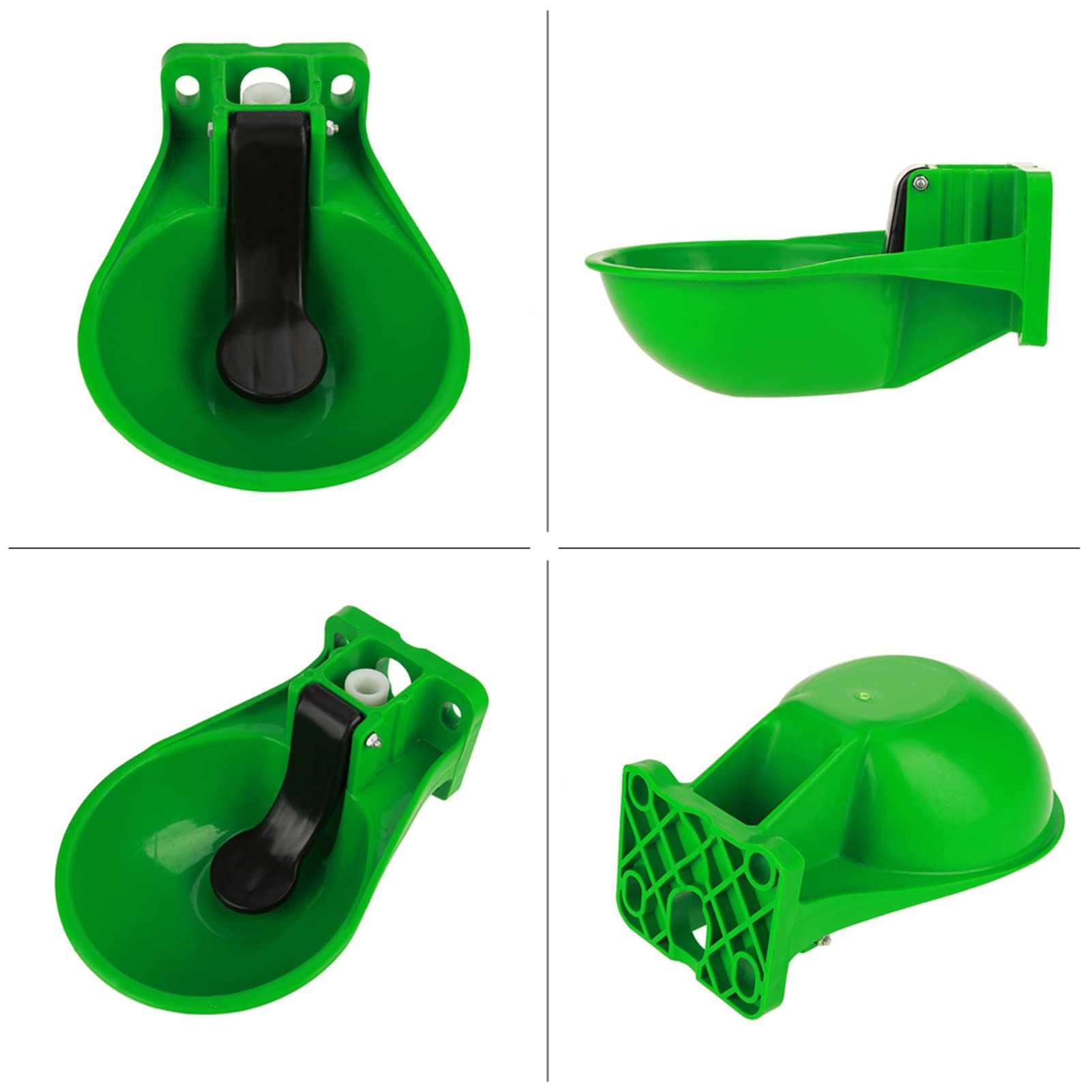 Bicchiere automatico di plastica per animali Abbeveratoio per animali Abbeveratoio per acqua Valvola per interruttori Valvola per mucche ovine Contenitore per cavalli Cavalli Capre Asino Pollame