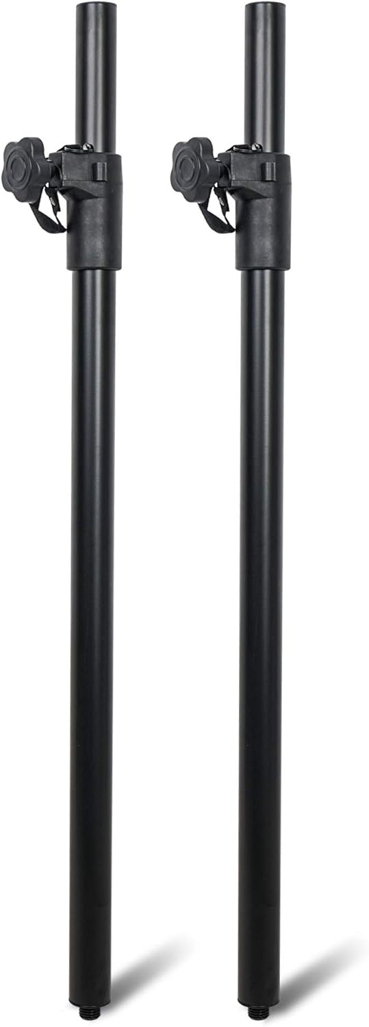 sound town 2-pack subwoofer speaker poles with adjustable height and m20 thread (stsda-m54b) height-adjustable (m20 thread)