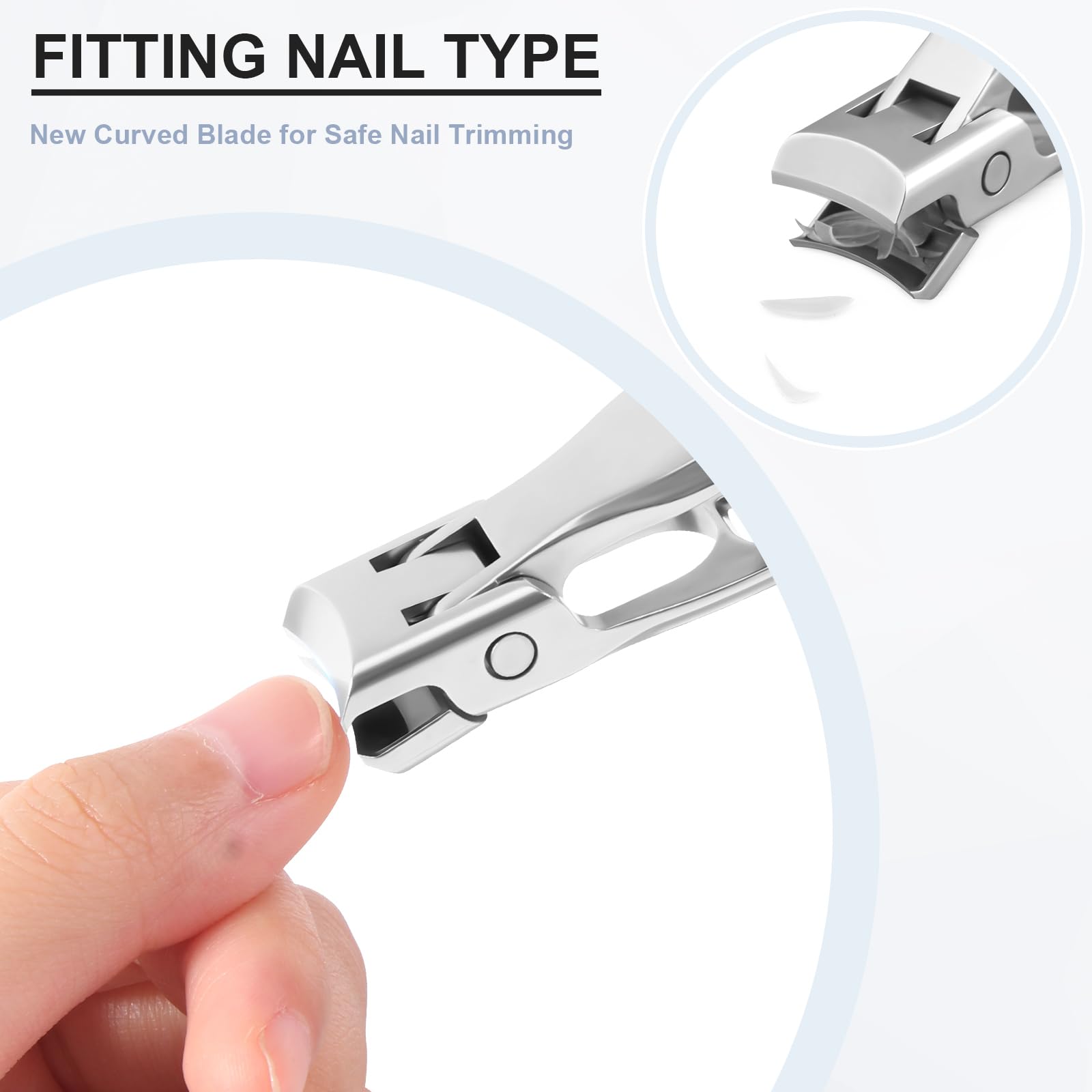 Diboniur Men's 2-Piece Nail Clipper Set - Image 4