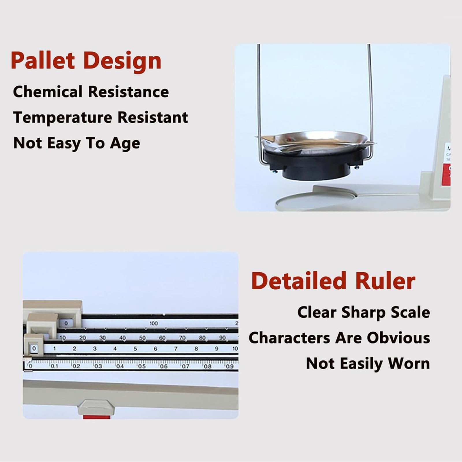 Balance Mécanique De Laboratoire, Balance Analytique 311 G/0,01 G, avec Bouton De Réglage du Zéro, Palette en Acier Inoxydable De 15 Cm, pour Salle De Classe, Usines