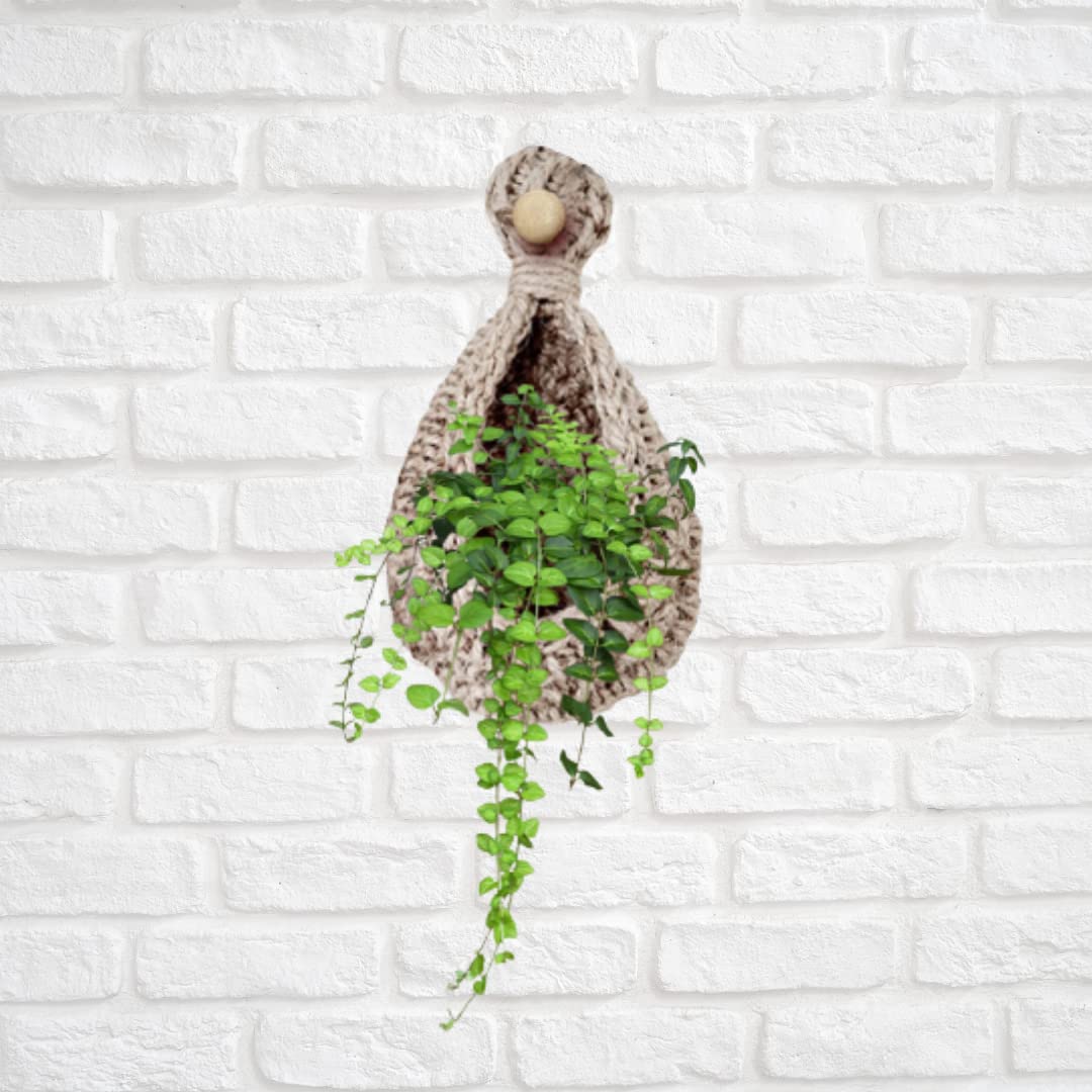 SHIROLI® Jute Hanging Wall Planters Jute Wall Hanging Basket Wall Hanging Planter_ Cum Baskets (B09QM37H9Q) Amazon Price History, Amazon Price Tracker