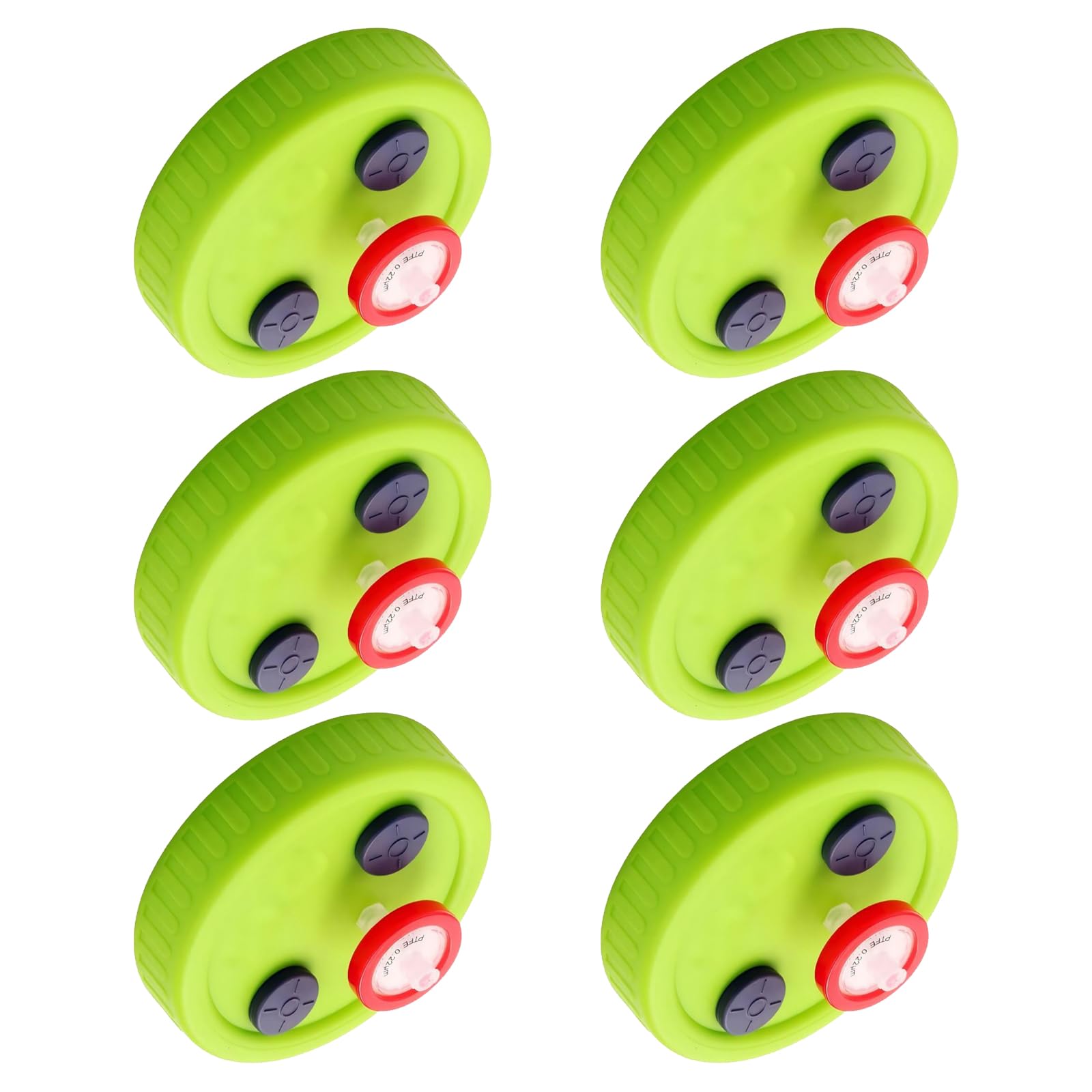 Mouth Mushroom Liquid Culture Lids, Cultivation Maison Jar Lid with Two Air Exchange Openings for Mushroom Grow Grains Spawn Cultivation Maison Jar Lid