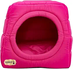 Cama iglu toca para cachorro e gato, cama 2x1 para cachorro ou gato com almofada, TAM. M