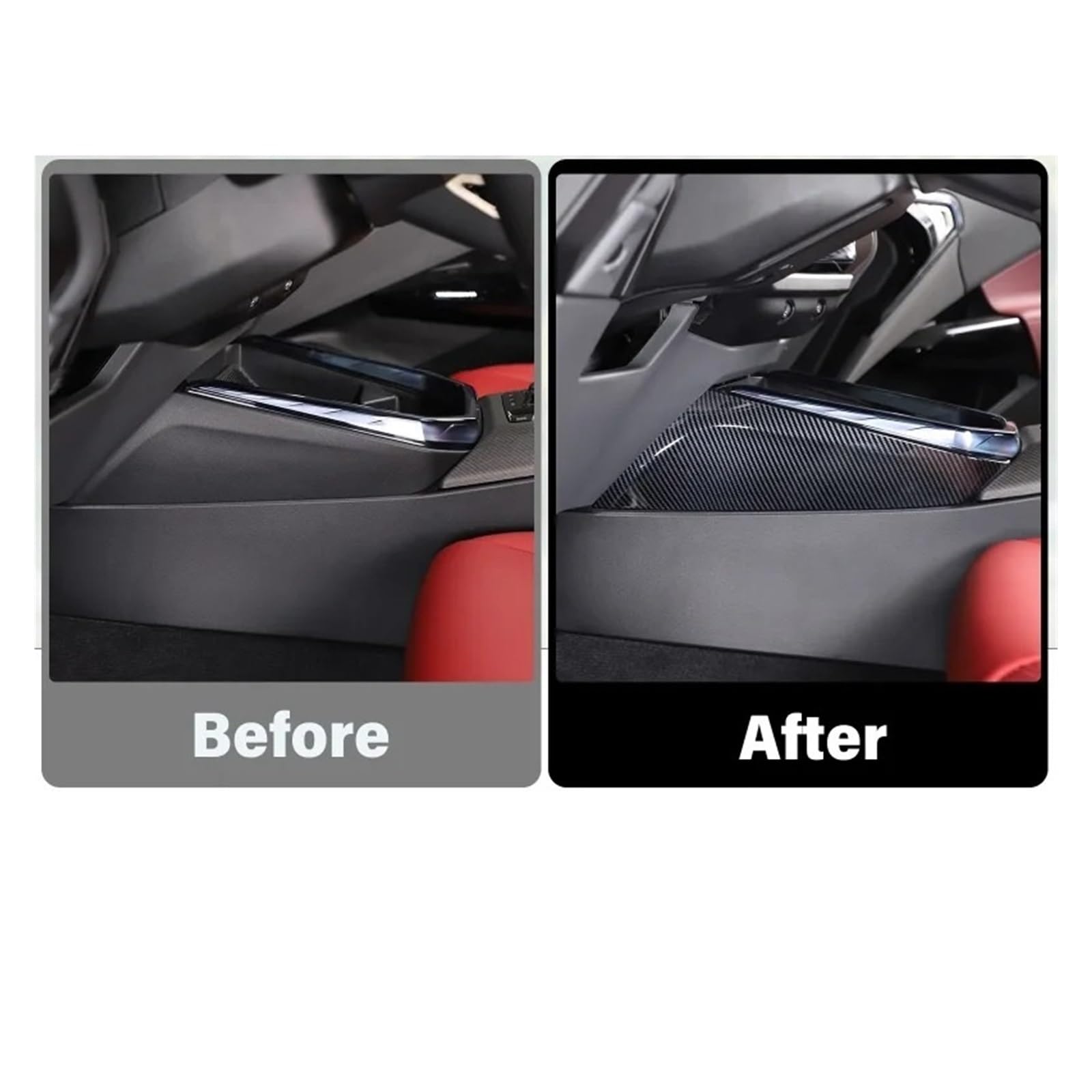 Auto Innenraum Für X3 G45 Konsole Gangschaltung Seitenverkleidung Abdeckung | ABS Carbon Fiber Car Center Console Gear Shift Side Panel Cover Trim Strips Innenzubehör