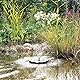 Pontec 40280 PondoSolar Lily Island, grün - Solarwasserspielpumpe mit Akku, Wasserspiel, Solarfontäne, Solarstromsystem, Teich, Kleingarten