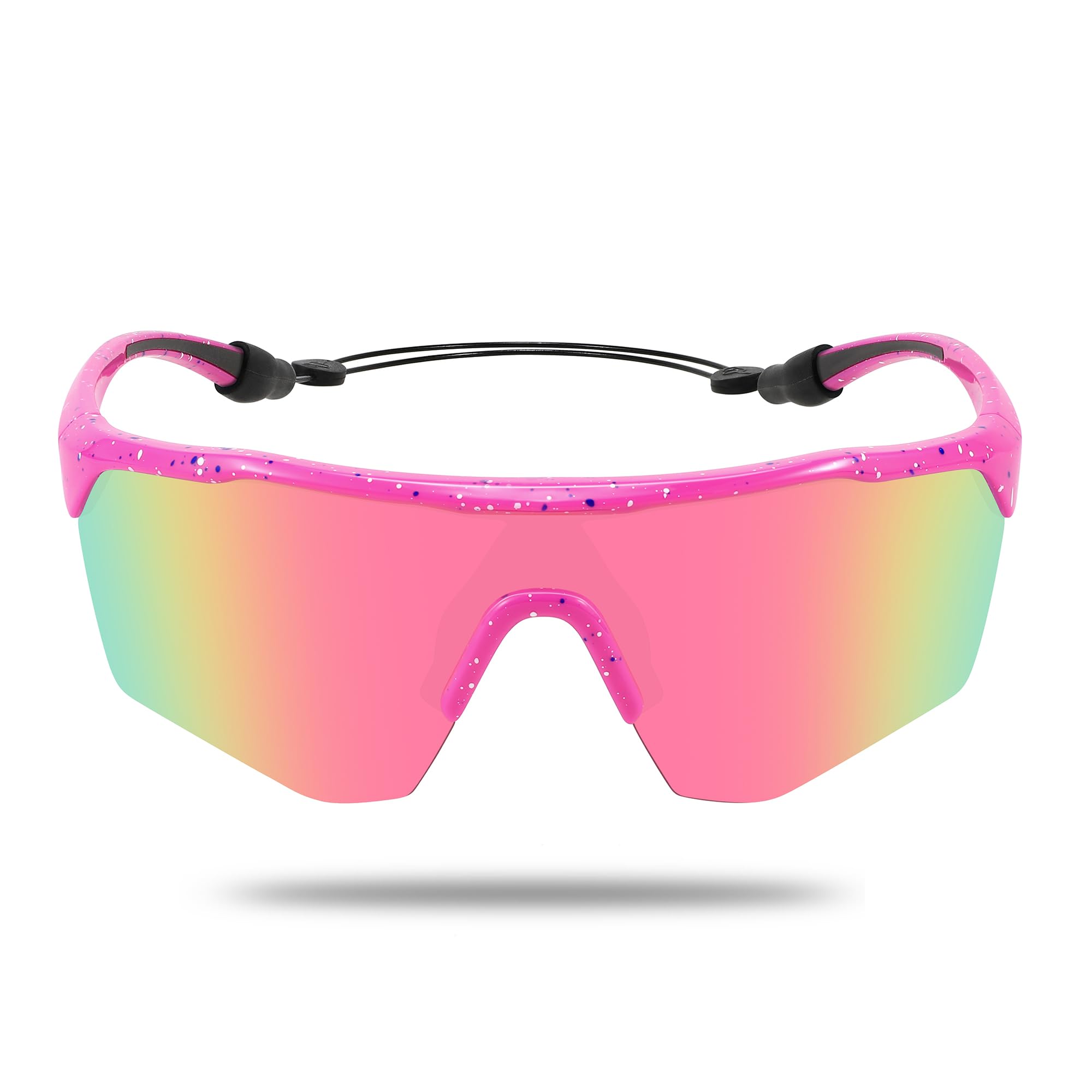 Kinder-Sport-Sonnenbrille für Jungen und Mädchen, polarisiert, Jugendliche, Softball, Baseball, Radfahren, Laufen, Alter 5–15 Jahre
