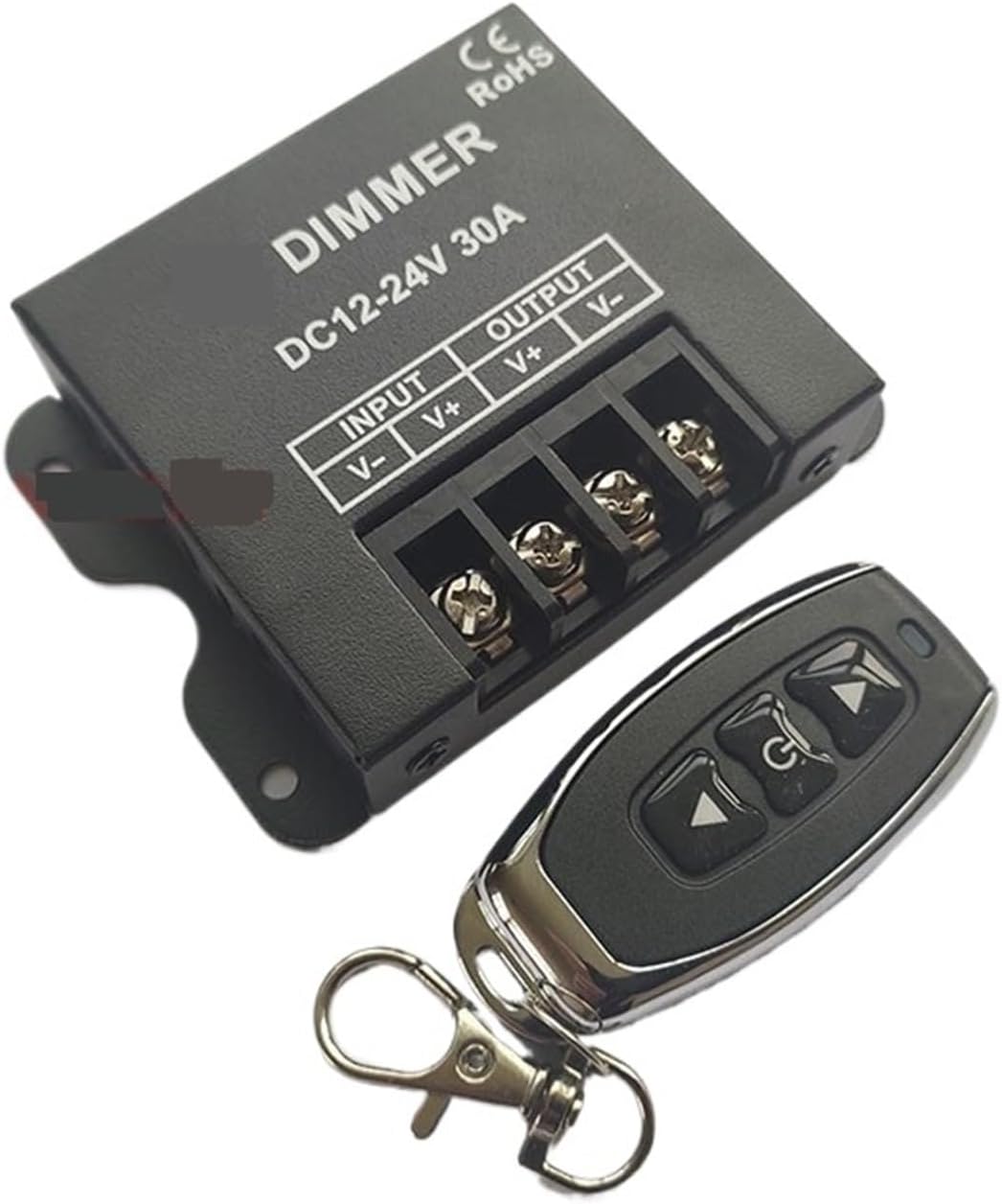 Led dimming controller 12v24 monochrome light strip light bar advertising word soft film light box brightness remote control adjustment(12 24V 30A amplifier)
