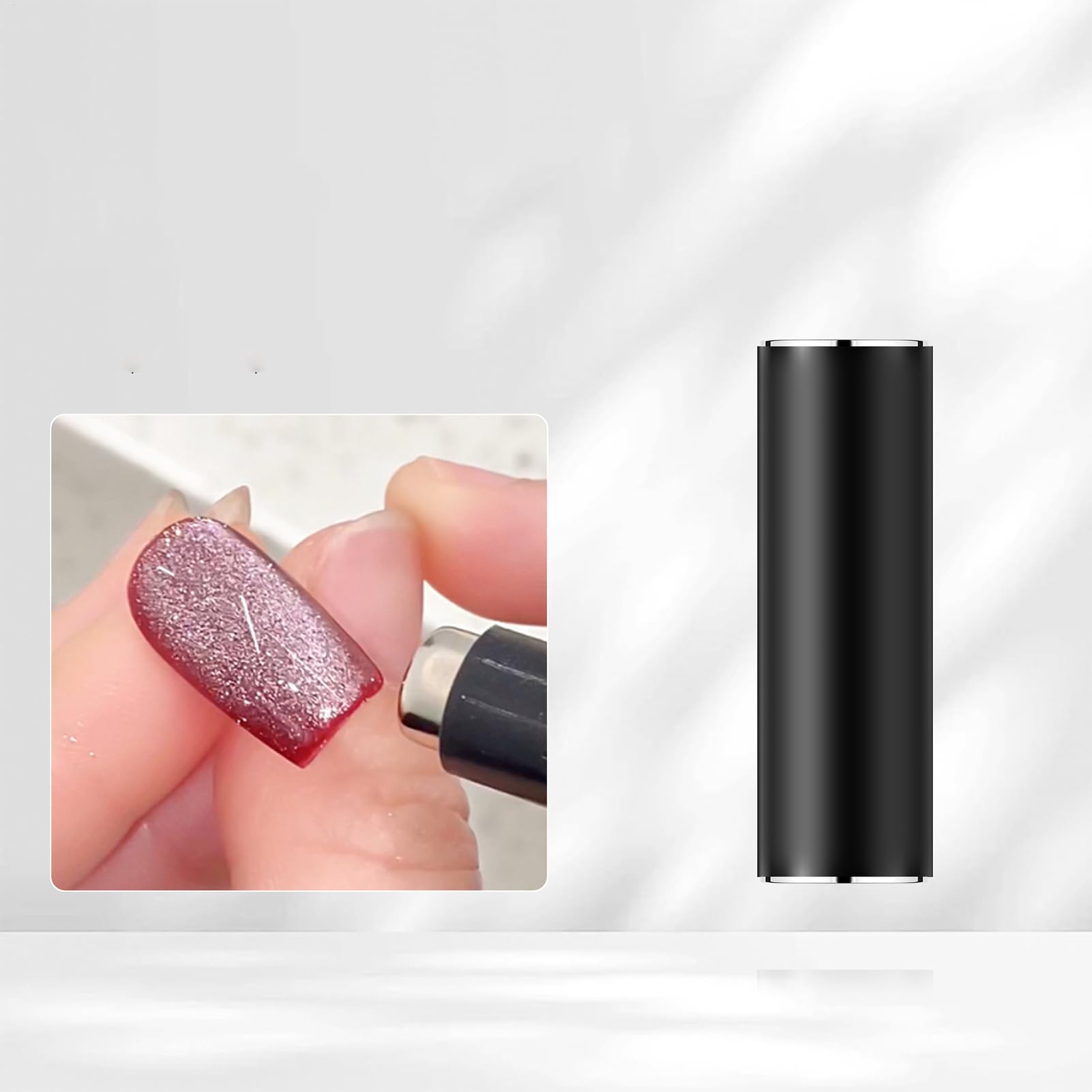 Magnete per Smalto | Doppia Testa Portatile per Unghie | Strumento Magnetico Manicure - Per Principianti Party Casa Studio Viaggio