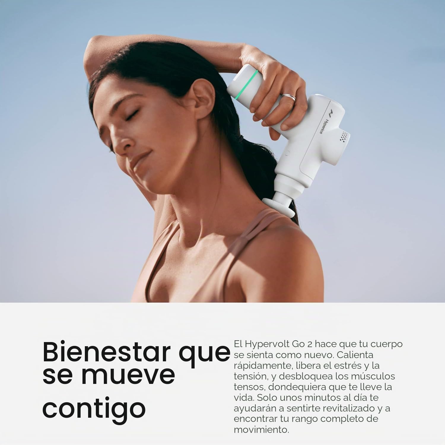 HyperIce Hypervolt Go 2 Masseur Universel Blanc