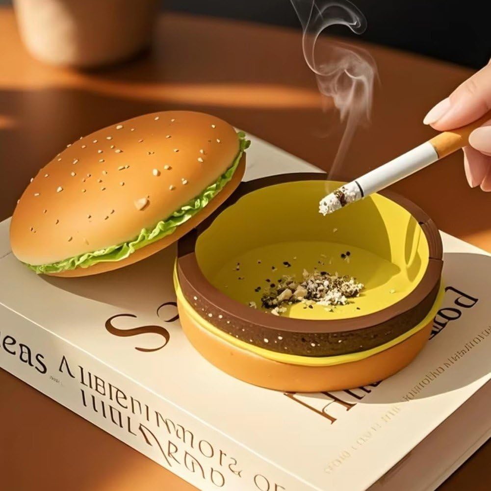 Amazon.co.jp: Vepoty ハンバーガー形 灰皿 クリエイティブ 食べ物