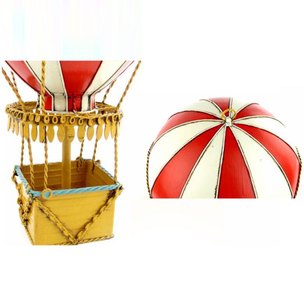 Vintage Eisen Modell Europäische Heißluftballon Ornamente Bar Hang Dekorationen Wohnaccessoires Geschenke,D