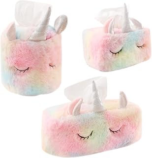 3 Pcs Cartoon Tissue Box Paper Holder Tissue Drawer Xmas | PP Cotton, Cute Decorative Look, Car and Living Room Use, 3pcs Pack, Hotel Friendly