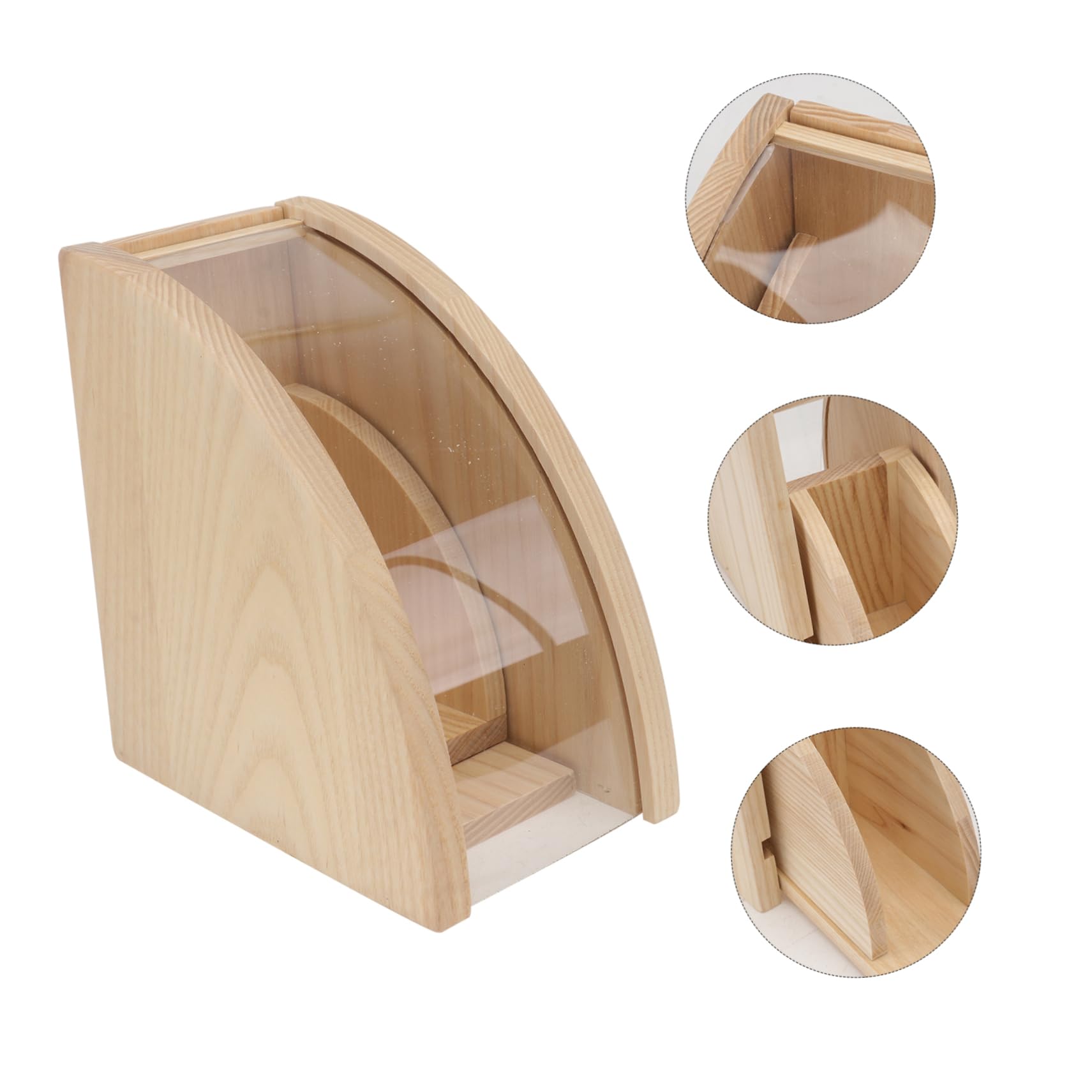Alipis Boîte Bois pour Papiers Filtres Rangement De Bureau Organisateur De Maison Support De Filtres à Café