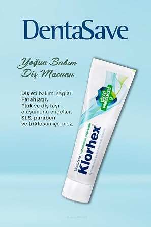 DentaSave Klorhex Diş Macunu 7 AL 6 ÖDE 75 ml ve Kulak Çubuğu,