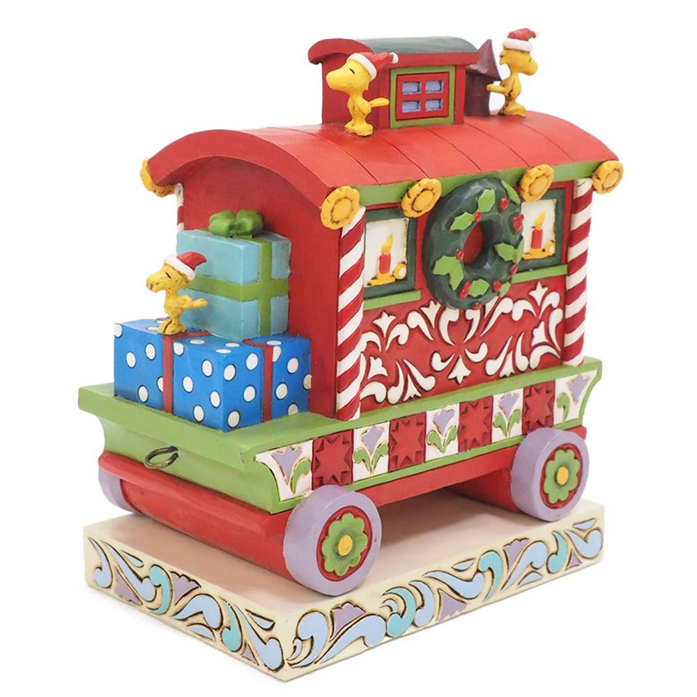 Amazon.com: Enesco Jim Shore Peanuts Woodstock's Christmas Train