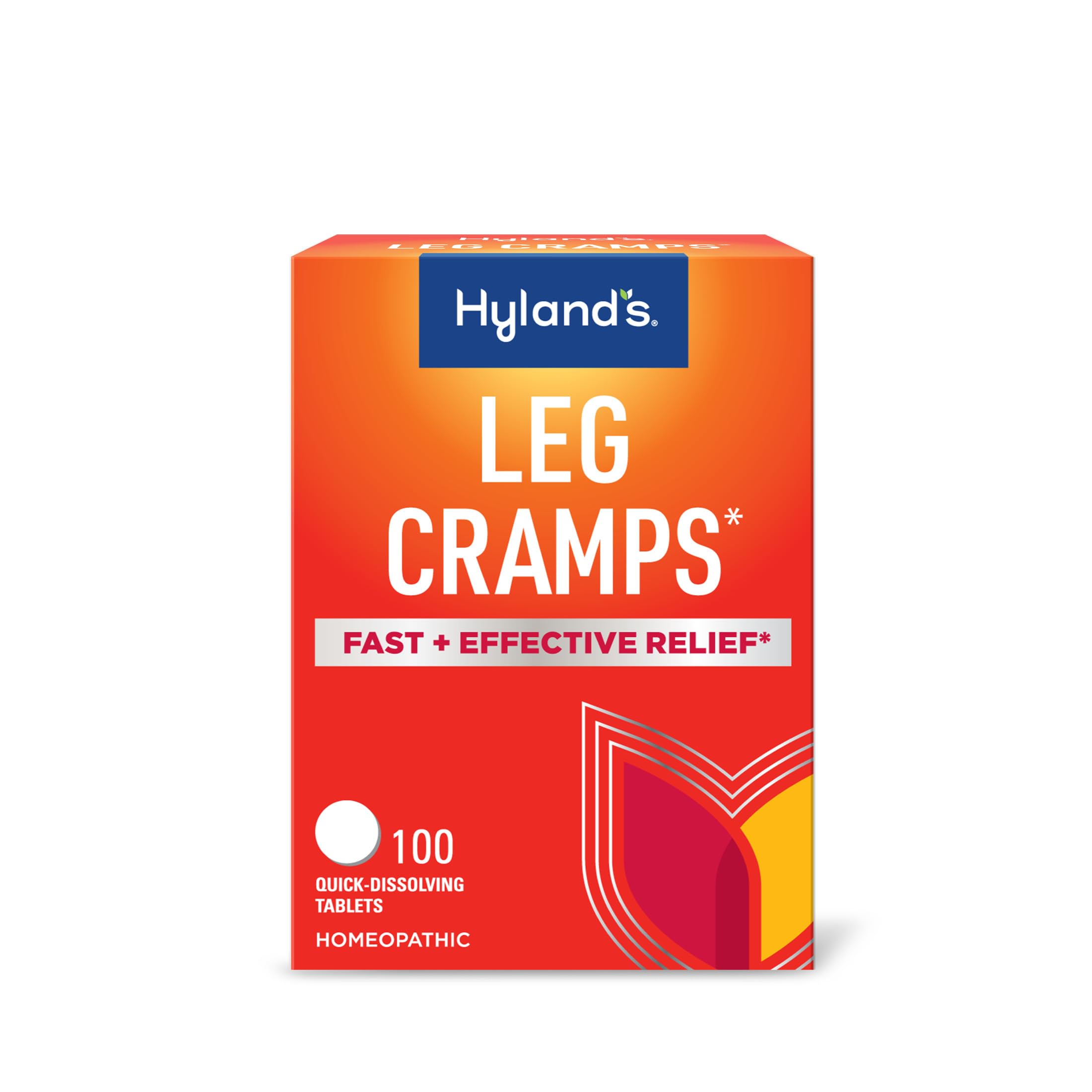 Hyland's Leg Cramps, Relief of Leg, Calf, Charley Horses, and Foot Cramps, 100 Quick-Dissolving Tablets