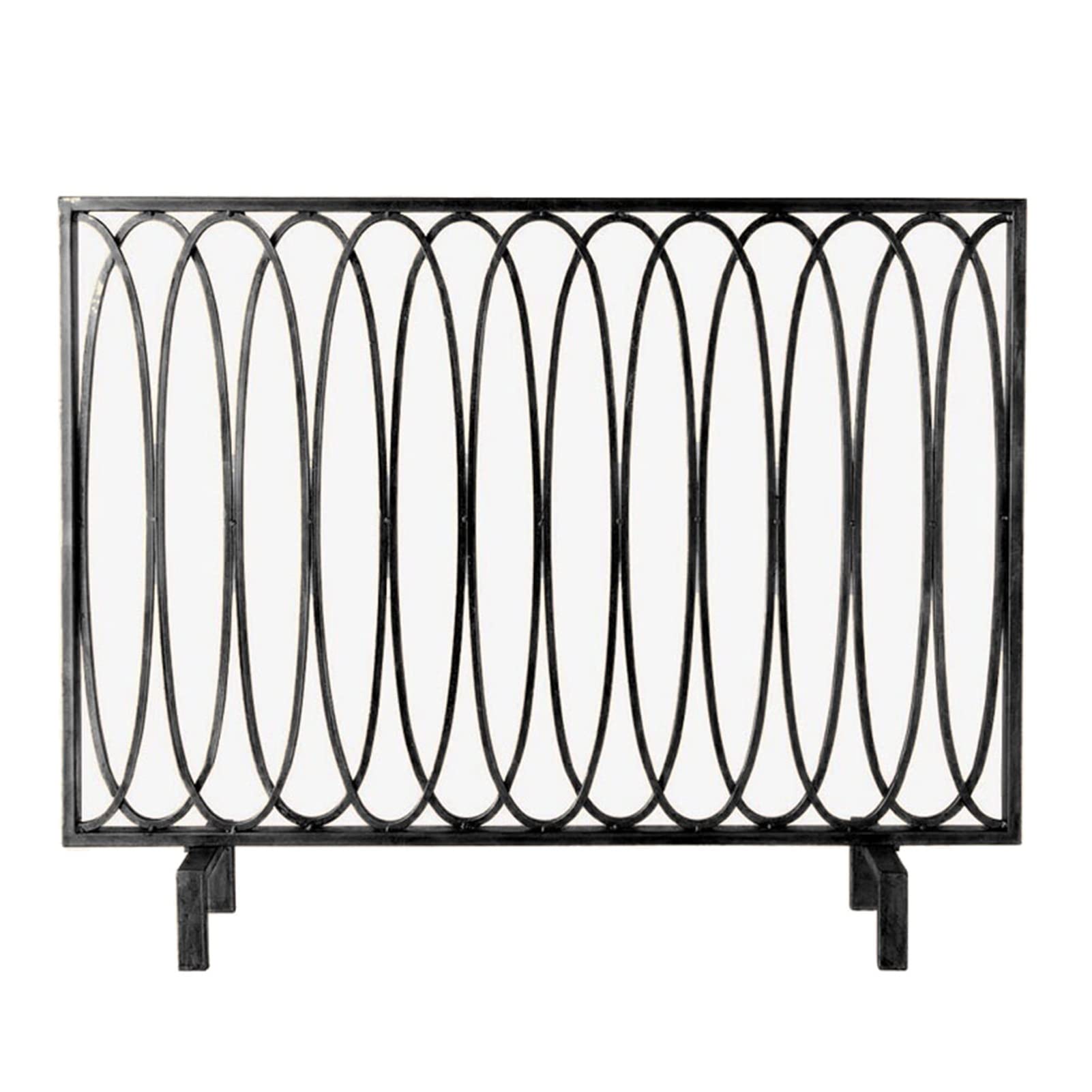 Protector de pantalla para chimenea anticaídas de chispas en metal resistente de un panel