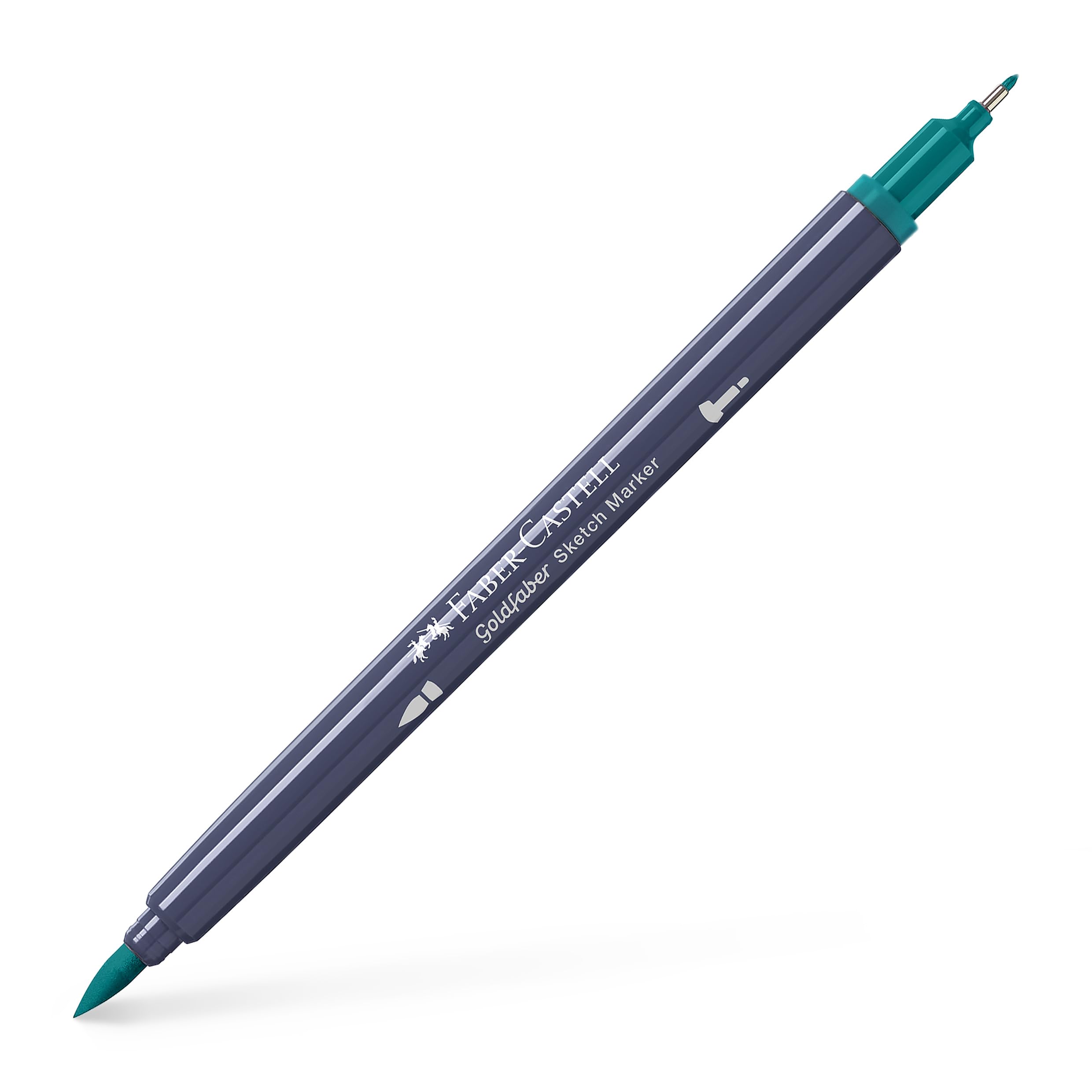 Faber-Castell Creative Studio Goldfaber Sketch Marker, Dark Cobalt Green, Single Marker, For Art, Craft, Drawing, Sketching, Home, School, University, Colouring