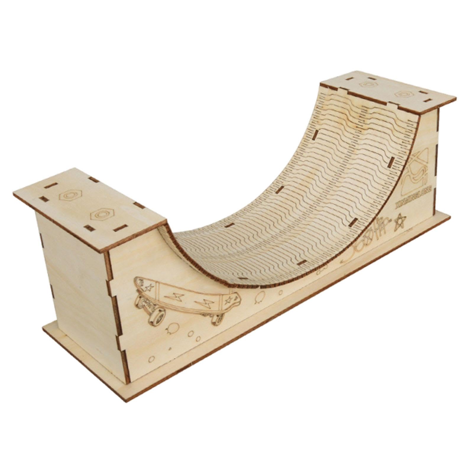Finger-Skateboard-Rampen-Set, Kinderspielzeug, frühe Lernhilfen, Skate-Training, Finger-Skateboard-Park-Set aus, U Shape Slope
