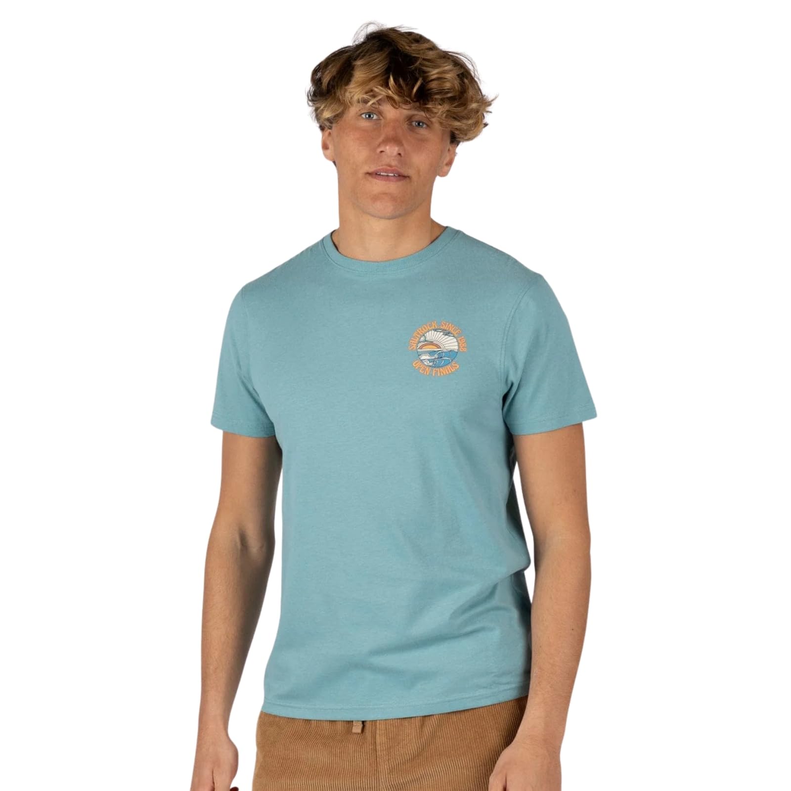 Saltrock Men's Blue Open Finals Short Sleeve T-Shirt - Size: 42