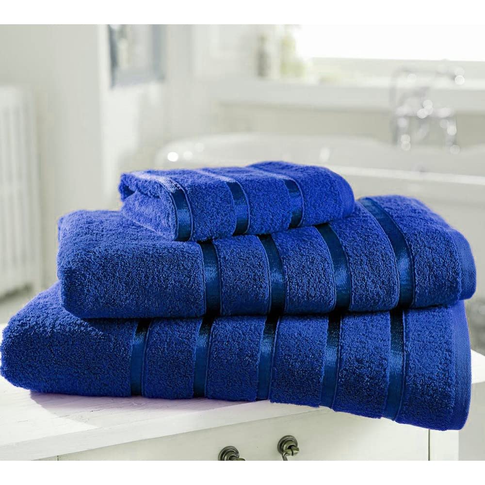Slumber Nights Bath Sheet Large 90 X 140 cm Soft Absorbent Egyptian Cotton 1 X Bath Sheets, Royal Blue