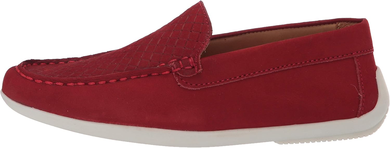 Driver Club USA Unisex-Child Kids Leather Fashion Luxury Driving Loafer with Venetian Detail