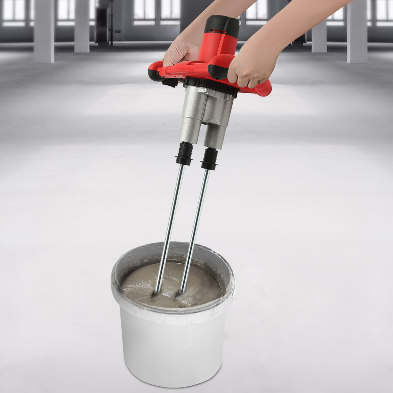 Deuba Doppel Rührwerk 1800W bis 90L, ergonomisch, 2-Gang-Getriebe, M14