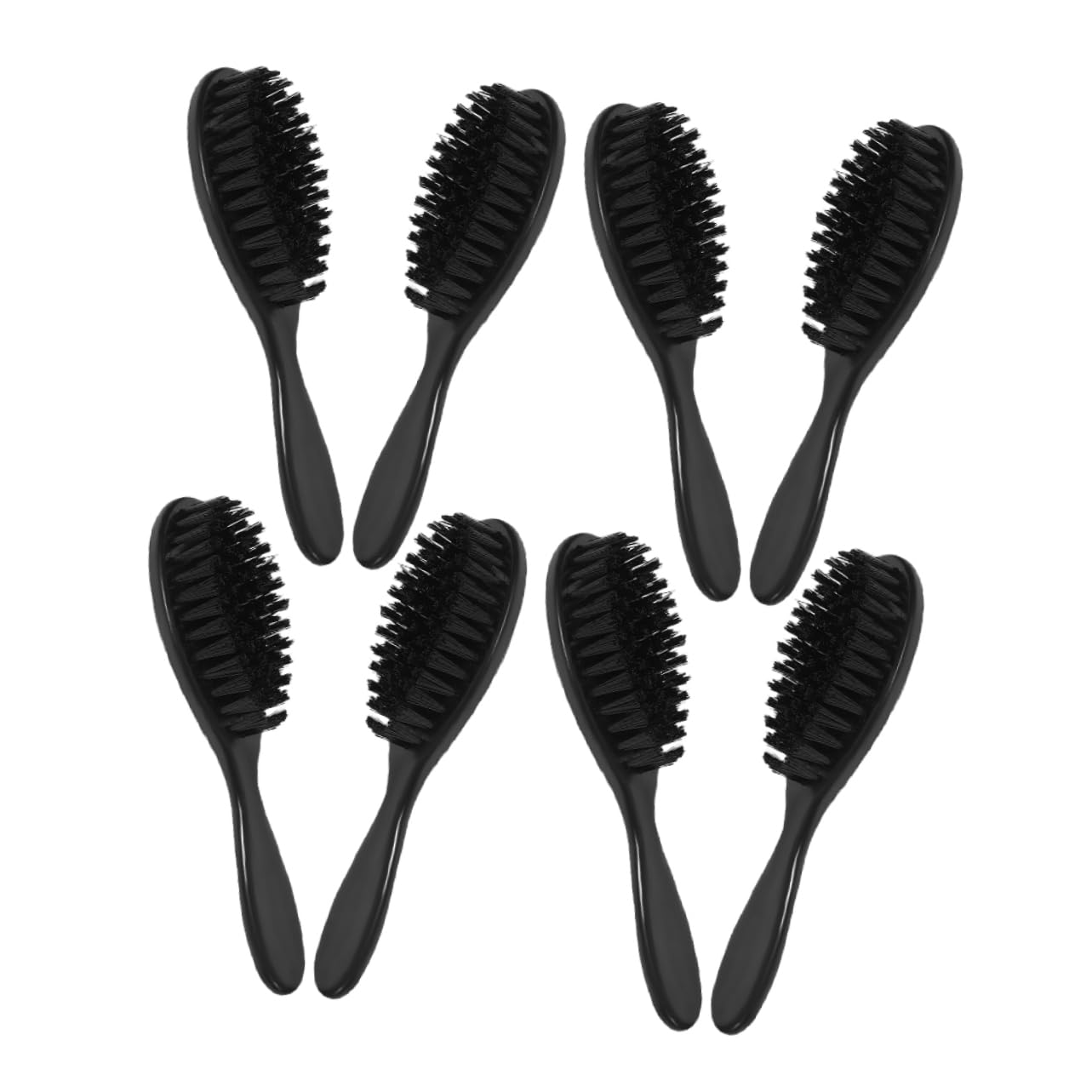 CALLARON 8pcs Beard Care Kit Men's Hard Bristle Brush Barber Shop Tool Hair Sweep Brush
