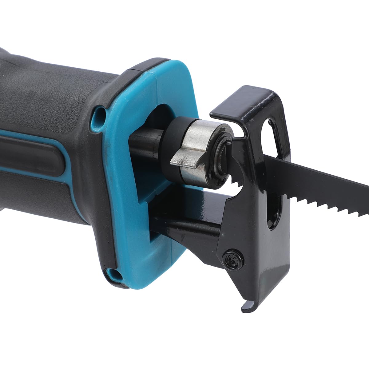 KATSU FIT-BAT 21V Sierra de Sable Inalámbrica con 3,0 Ah Batería y Cargador, 4 Hojas de Sierra, 28mm Longitud de Carrera, Velocidad Variable, para Poda de Corte de Metal y Madera