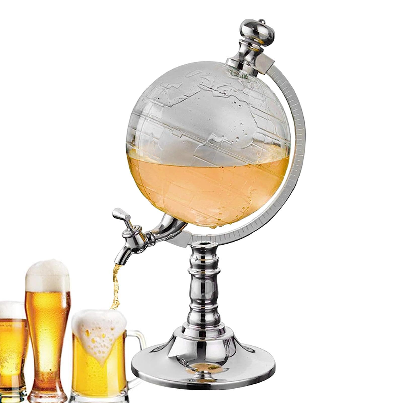 Globo di decanter per whisky - Set di decanter in vetro per vino | Dispenser versatore aeratore per vino con decanter a globo da 1,5 l, accessorio trasparente per feste da bar e club con imbuto e tapp
