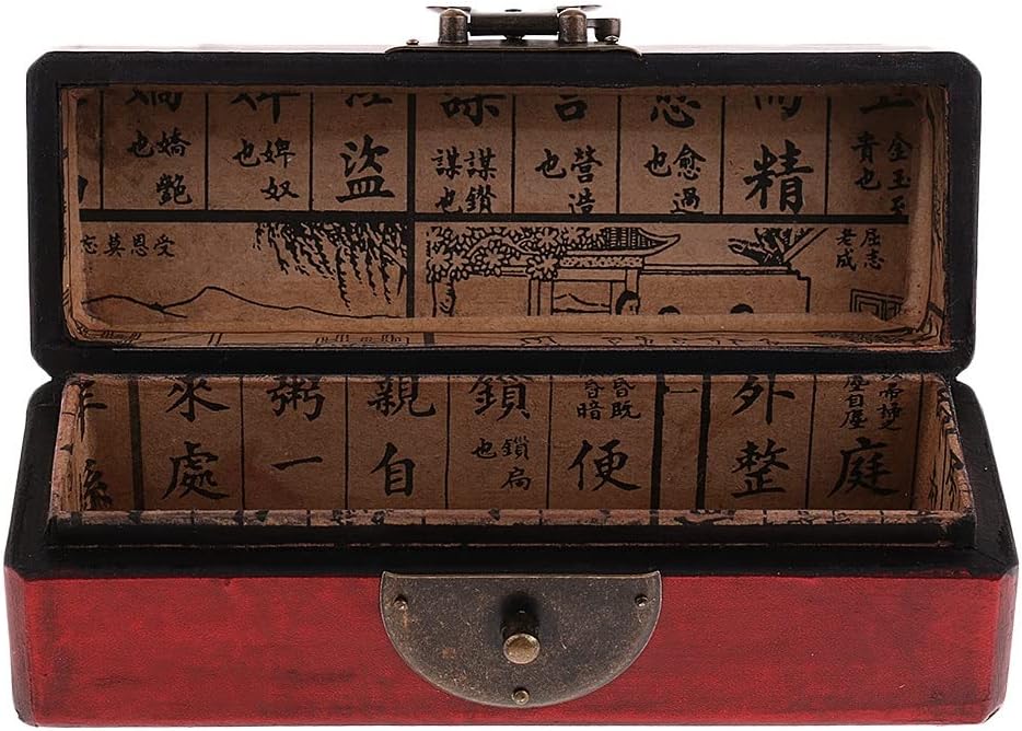 Storage Case Box Treasure Chest Wooden Art Crafts Antique Storage Box Handmade Vintage Box