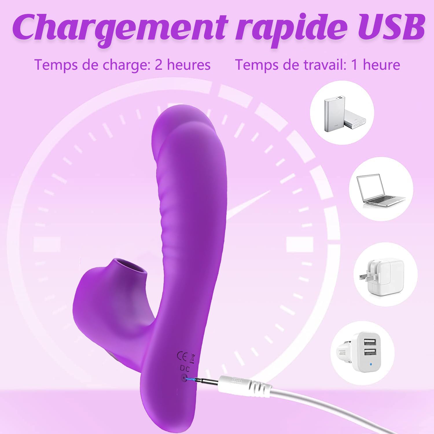 Vibratoreper Donna Clitoride Professionale Piccolo Succhia Clotoride per Donna Stimolatore Clitoride Femminile 10 Modalità Sexytoysys Donna Stoys Sessuali per Donna Vibratore