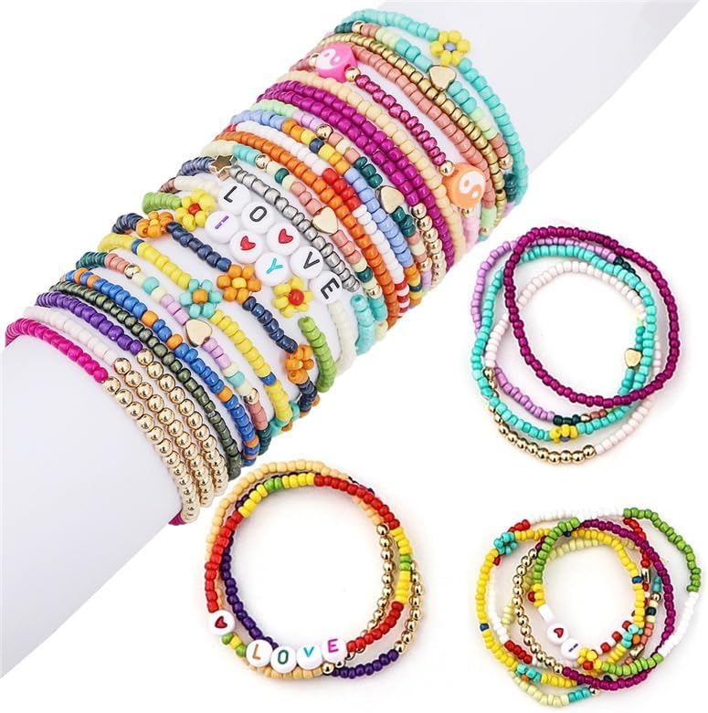 Mix 15 Color Glass Seed Tube Beads Glass Bugle Beads Loose Kit for Jewelry Making DIY Craft Beading (Mix 15 Color, Red) - Image 5