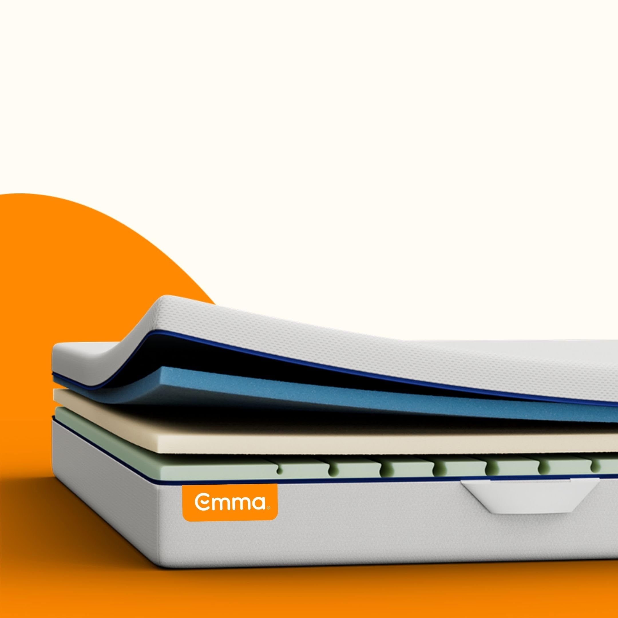 Emma One+ Matratze 180x200 H2 Mittelfest – Kühlende & atmungsaktive 3-Zonen-Schaummatratze – Ergonomisch, Klimaregulierend & Waschbarer Bezug – Für alle Schlafpositionen geeignet