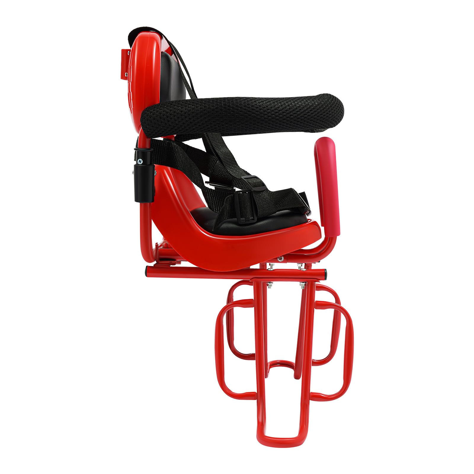 Siège Enfant de Vélo Arrière avec Porte-Bagages, Harnais de Sécurité, Accoudoir, Résistant à la Rouille, Stable, Montage Simple, Siège Vélo Parent-Enfant Convient pour Vélo Électrique, VTT