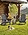 SERWALL Folding Adirondack Chair Set of 4, Adjustable Adirondack Chair with 3 Recline Positions, All Weather HDPE Outdoor Adirondack with Cup Holders, Gray