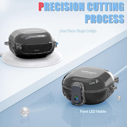 Miniatura 4 de Con bloqueo de seguridad Funda transparente para Samsung Galaxy Buds 2 ProGalaxy Buds 2Galaxy Buds ProGalaxy Buds Live, accesorios con kit de