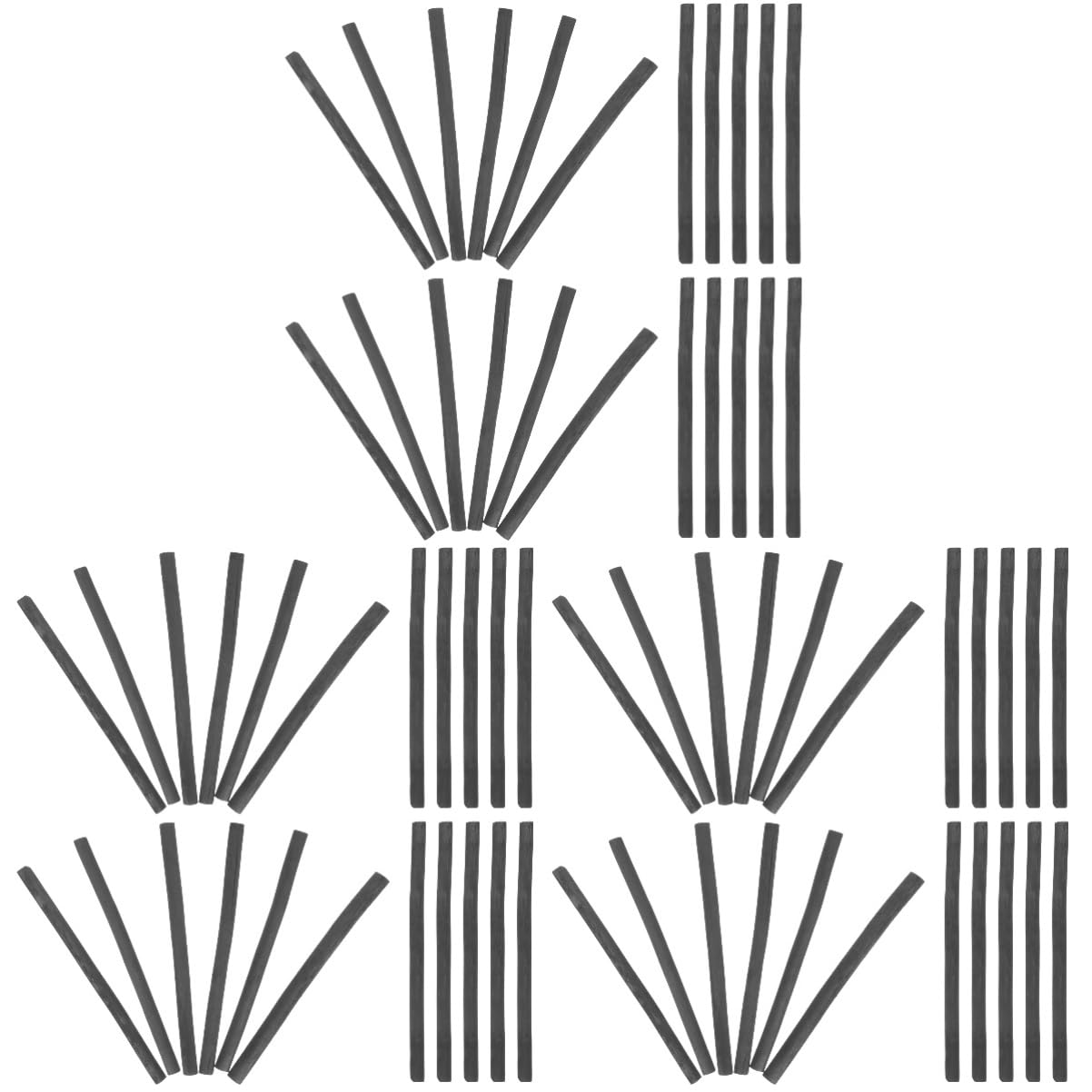 NUOBESTY 60piezas Lápices De Comprimido Para Artistas Palos De Dibujo Willow Para Sombreado y Esbozo Para Artistas y Aficionados