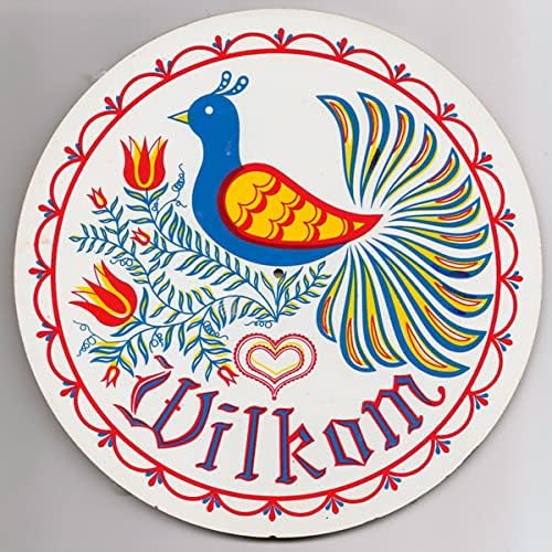 QISPIOD Pennsylvania Zook Dutch Hex Welcome Vintage Tin Sign Wilkum - Letrero de metal retro para cafetería, bar, hogar, cocina, garaje, club,